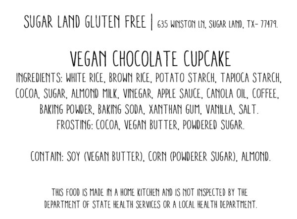 Vegan Chocolate cupcake