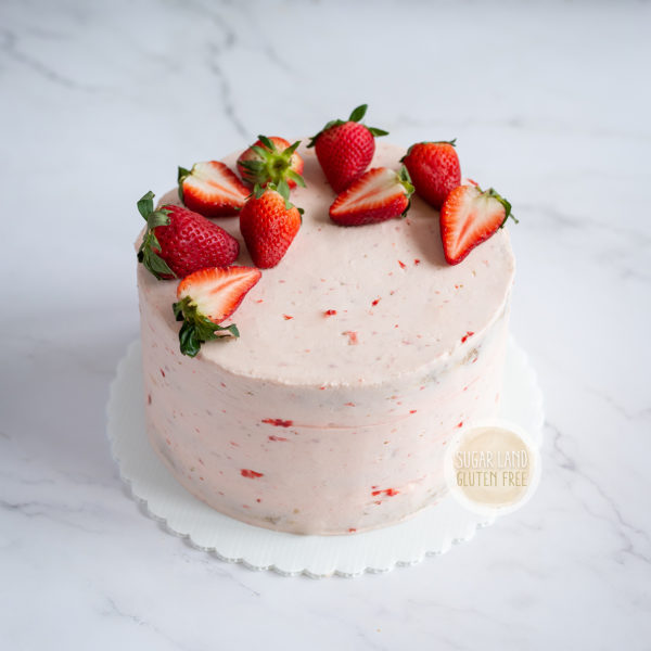 Strawberries Gluten free and dairy cake