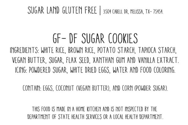 Gluten free sugar cookies