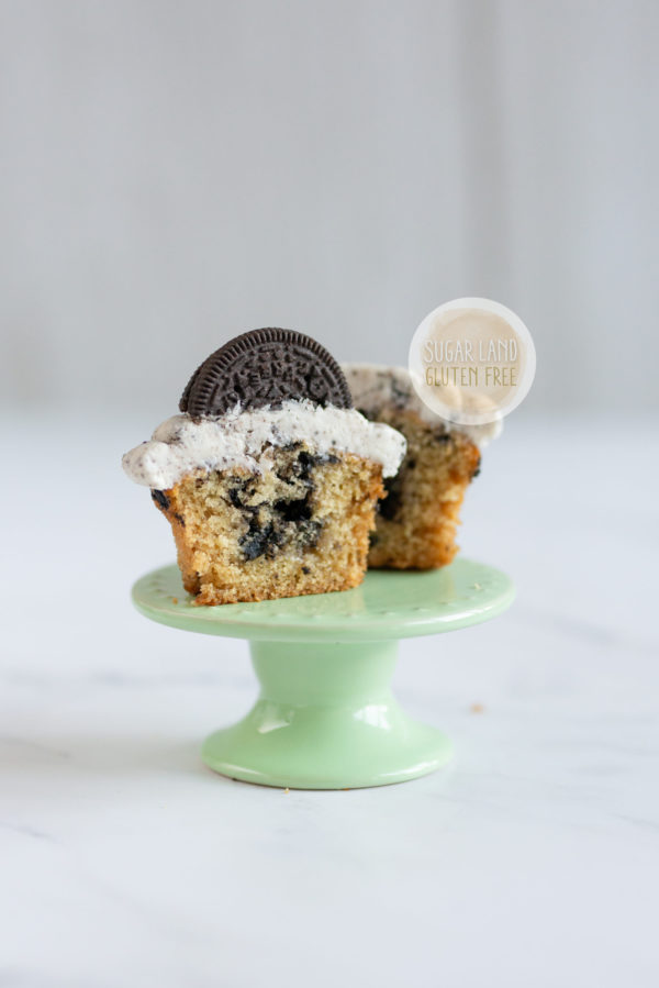 Gluten free and dairy free "Oreo" cupcakes