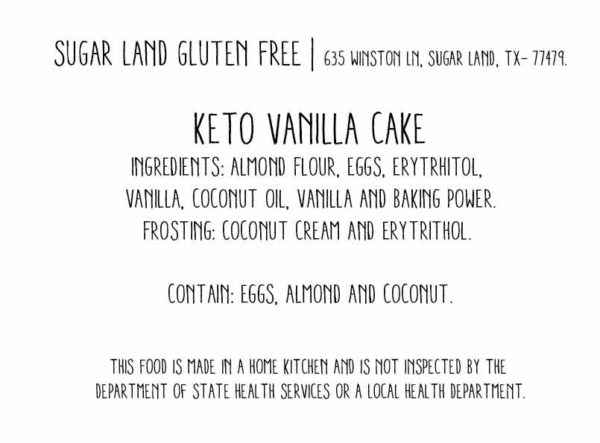 Keto Vanilla cake - Image 2