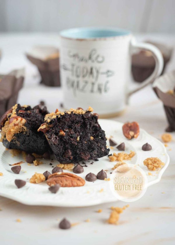 Gluten free dairy free chocolate muffin