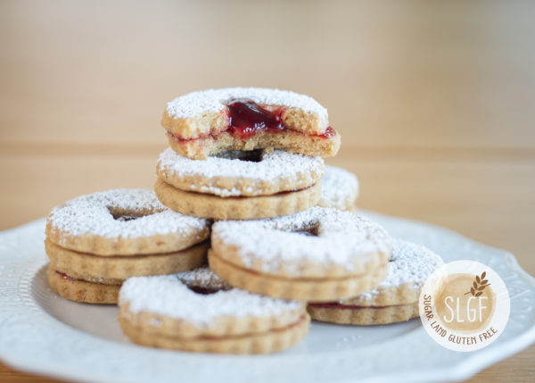 Gluten Free Vegan Linzer cookie