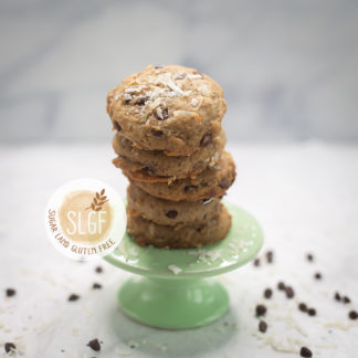 Vegan gluten free chocolate coconut cookies-