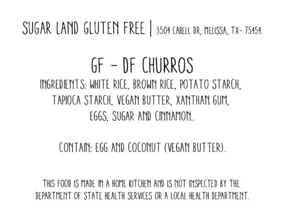 Gluten Free Churros