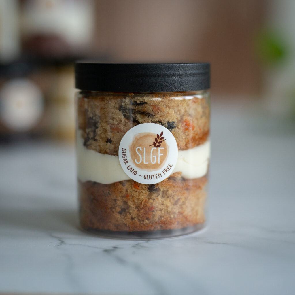 carrot gluten free cake jar