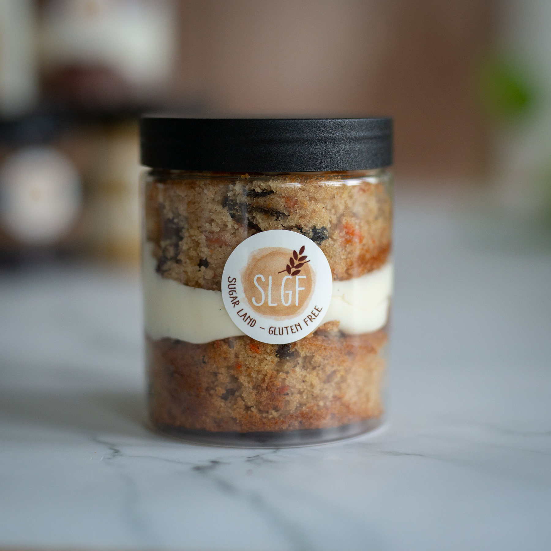 carrot gluten free cake jar